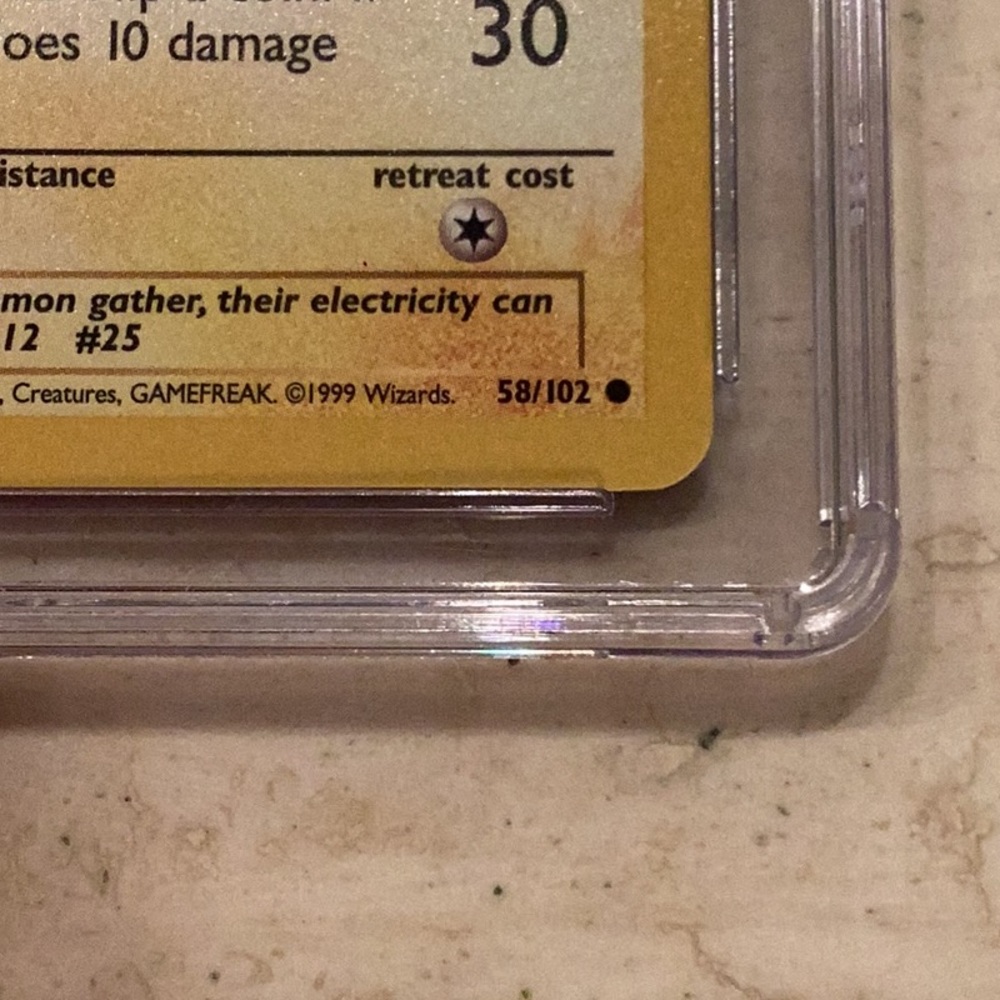 Pokemon Pikachu 1999 Base Set 58/102 Yellow Cheeks Unlimited CGC 8 TCG #58 WOTC - Picture 4 of 5